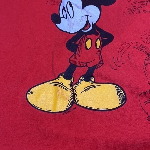 Mickey Mouse Vintage Sketched Graphic Tshirt Size Large Single Stitch - Picture 6 of 8